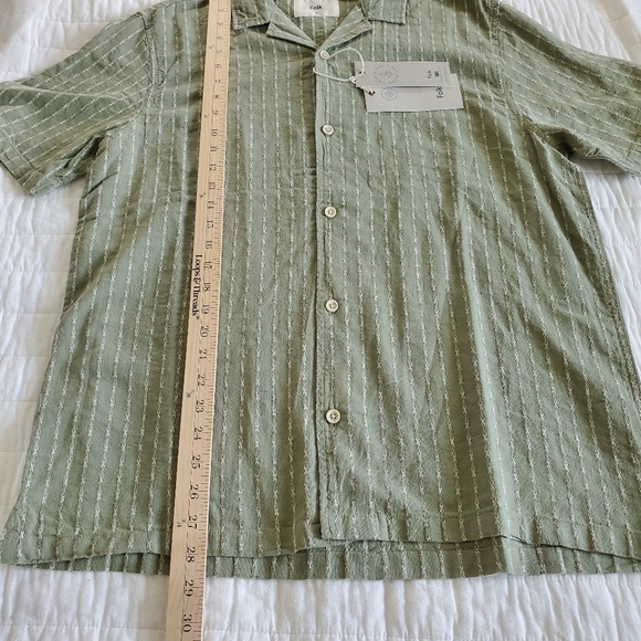 FOLK Men's shirt Size M Cotton/Linen - Picture 6 of 10